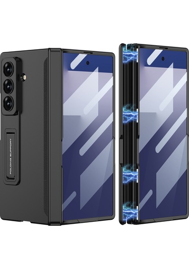 Galaxy Uyumlu Z Fold 7 Kılıf M-magnet Kılıf Siyah