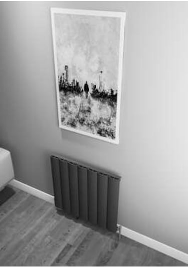 Warma Kavala Yatay Alüminyum Radyatör 660x600 Pütürlü Beyaz Ral 9016