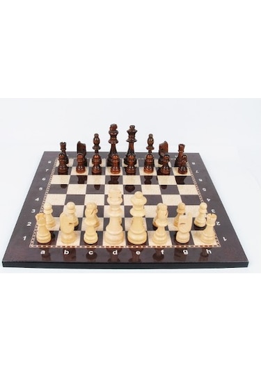 Lüks Ahşap Satranç Takımı Ahşap Figür