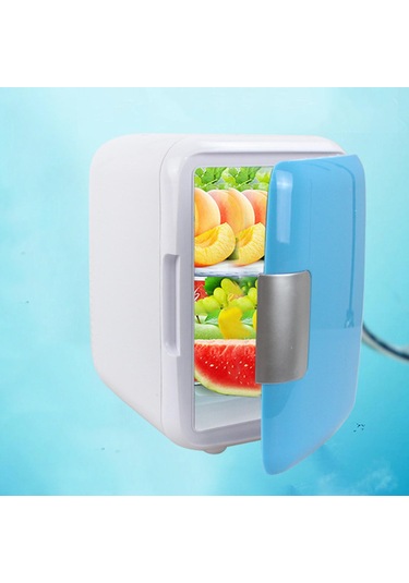 Suntek Mini Kişisel Buzdolabı Kompakt 12v Ofis Ev Kabin Mavi