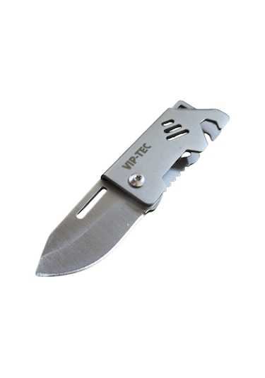 Vip-tec Vt875193 Mini Katlanır Bıçak Anahtarlık Gri