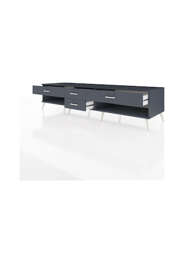 Kronos Tv Ünitesi 4 Çekmeceli 220x59x51 Antrasit-aytaşı/antrasit Aytası/antrasıt - Antrasıt Kronos Tv Ünitesi 4 Çekmeceli 220x59x51 Antrasit-aytaşı/antrasit Aytası/antrasıt - Antrasıt