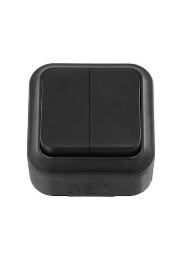 Bylectrıca Ip54 Yüzeye Montajlı İki Tuşlu Anahtarı, Siyah 235462163