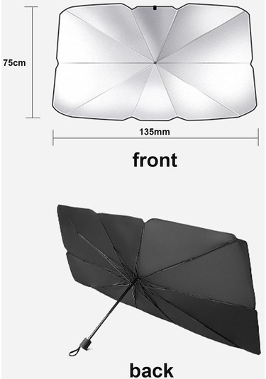 Cbtx Global Katlanabilir Tasarım Taşınabilir Araç Ön Camı Güneş Gölge Şemsiye Araba Şemsiye Kapak Blok Araba Ön Cam