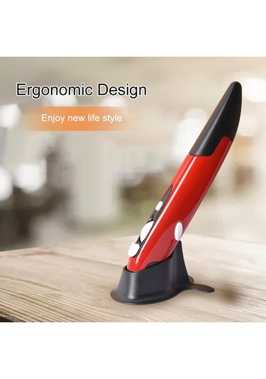 Geeroyoo 2.4g Kablosuz Mini Kalem - Pc, Laptop Ve Tabletler İçin Ergonomik Ve Taşınabilir Yazı Kalemi Gri