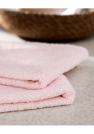 Melly Kroşeli 2'li %100 Pamuk El Havlusu - Pudra - 30x40 Cm 8684427204603 Pudra
