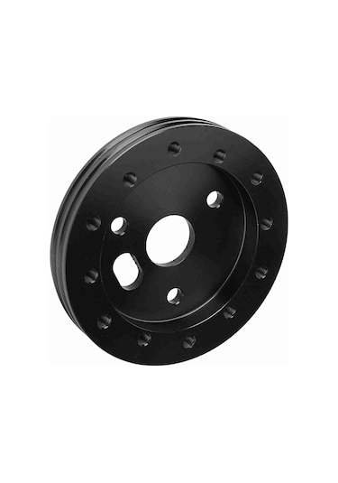 Moveevo 0.5 İnç Alüminyum Direksiyon Spacerı - 6 Delikten 3 Delik Adaptörü, Siyah Cnc İşlenmiş, Evrensel Uyumlu