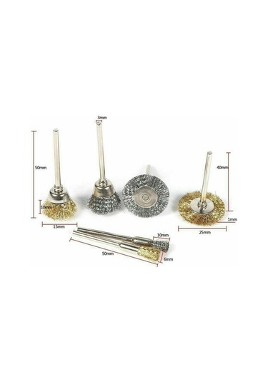 Pazly 36 Adet Paslanmaz Çelik Ve Bakır Tel Fırça Seti - Metal Cilalama Ve Taşlama Fırçalar