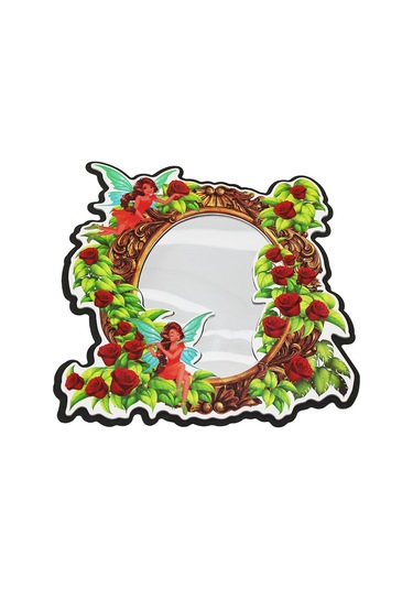 Desenli Aynalı Duvar Sticker Go5060gok120537 Çok Renkli