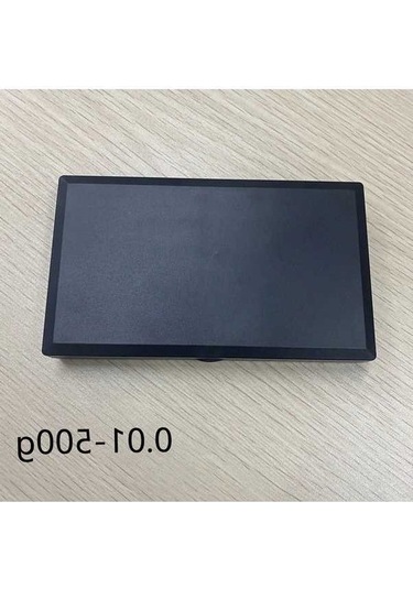 Trendooze Gaojunshop01 Mini Paslanmaz Çelik Cep Terazisi, 0.01-500g Hassas Gram Tartı Siyah