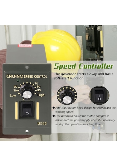 Tongxida -400w Ac220v Abs Hız Kontrol Cihazı, Motor Hızı Gösterge E16999-1 Çok Renkli