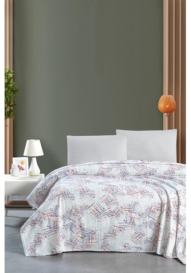 Mulberry Aneas Çift Kişilik Pike Yatak Örtüsü 220x230 Bej