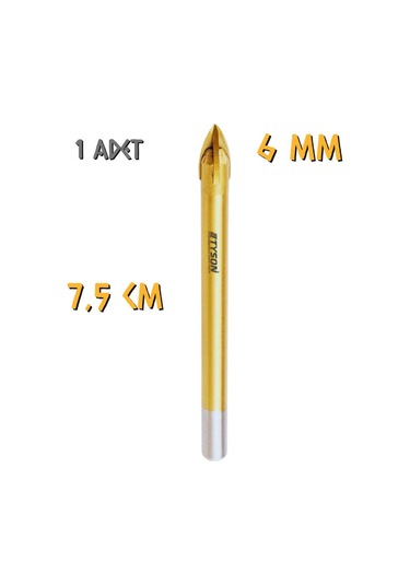 Kupa Tyson Cam Seramik Delici Matkap Ucu 6 Mm. - 1 Adet