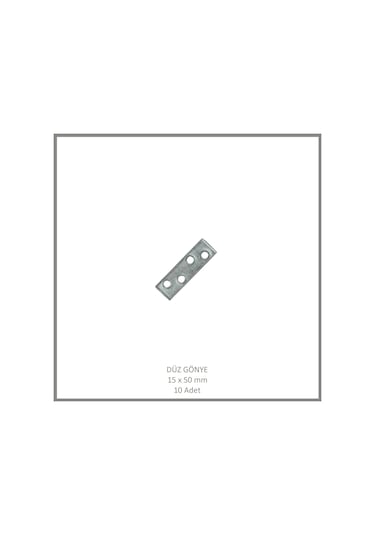 Düz Gönye, Sac Gönye, 15 X 50 Mm 10 Adet Metalik