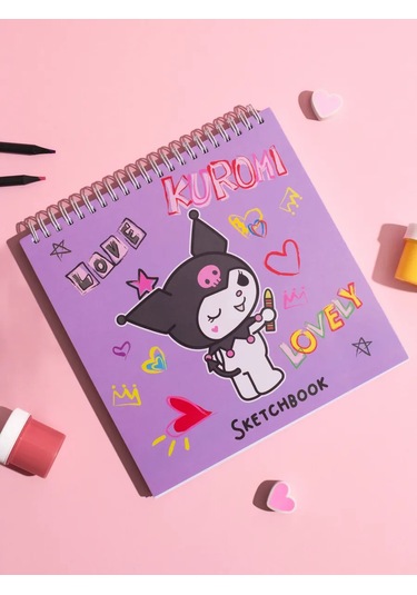 Hello Kitty Marker İle Çizim İçin A5 Sketchbook Defteri Kuromi 316742027 Leylak
