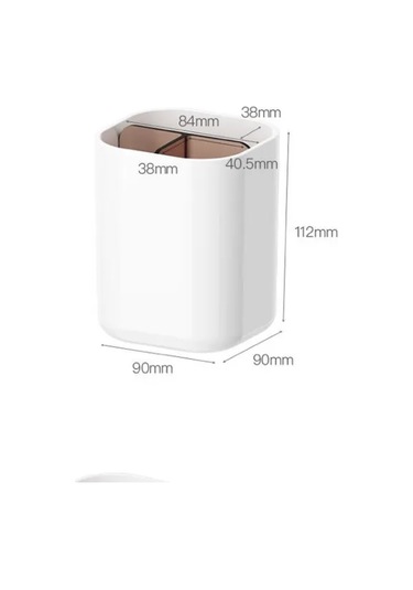 Anıshome Diş Fırçası Ve Macunu İçin Organizer Bardak 348602538 Beyaz