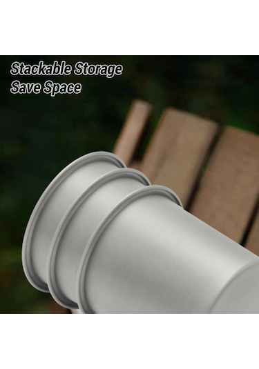 Mufunye Metal Kamp Bardakları, 220ml, Hafif Ve Taşınabilir Çok Renkli