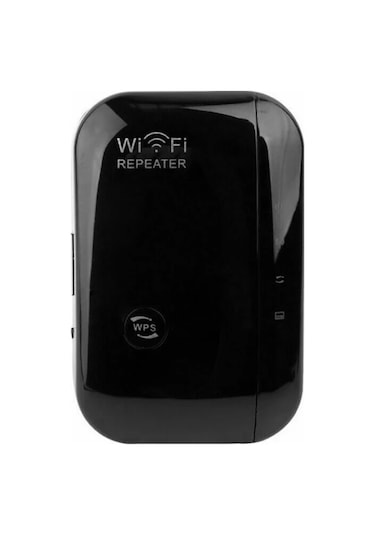Xindoker Siyah 300mbps Wifi Genişletici: 2.4ghz 802.11n, Wpa2 Güvenliği, Wps Düğmesi İle Basit Kurulum Ve Geniş Kaplama Alanı