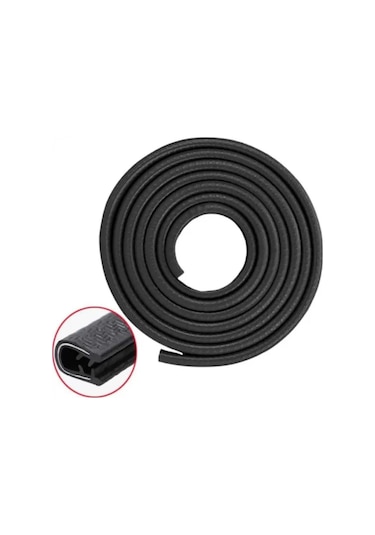 Araç Kapı Koruma Fitili Siyah Renk Çarpma Çizilme Önleyici 5Metre (01) (Sts Oto Aksesuar)