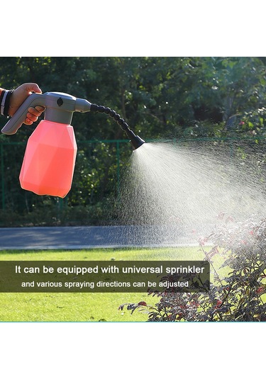 Jeehugo 2l Usb Şarjlı Elektrikli Sprey Botu, Jant Süpürgesi, Bahçe Sulama, Ev Temizliği, Nemlendirme Aleti - Mavi + Universal Başlık