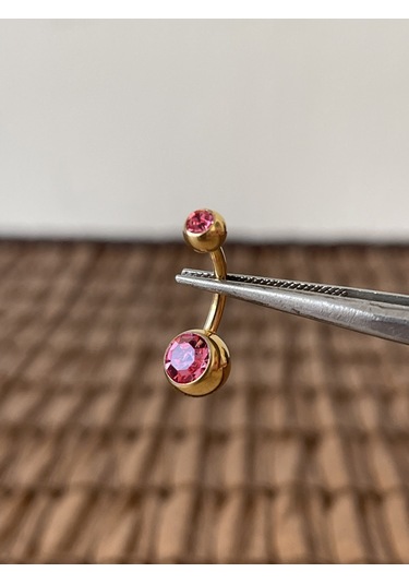 Yüksek Kalite G23 Titanium Pembe Parlak Top Taşlı Titanyum Göbek Piercingi Top 10mm DUMMY 236122954 429