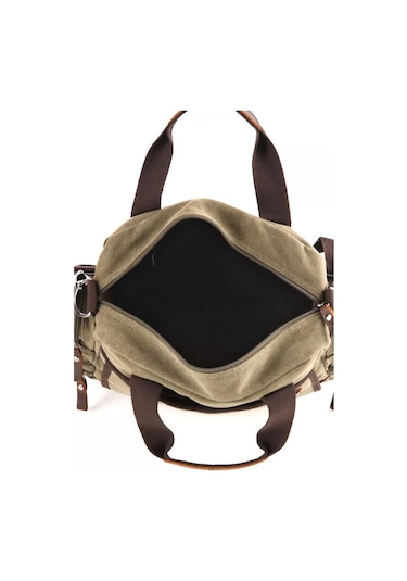 ÇÇS 31352 Kanvas Omuz Askılı Evrak Çantası Yeşil