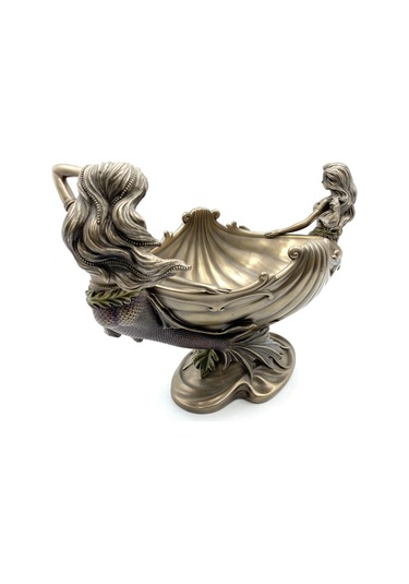 İkiz Deniz Kızı Figürlü Dekoratif Gondol