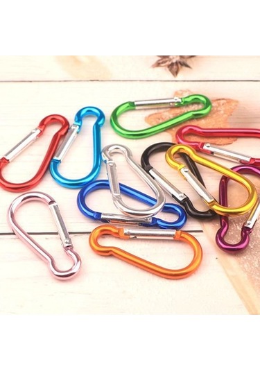 Pazly Yürüyüş Ve Seyahat Karabinası Kamp İçin Hafif Geeroyoo Dağcılık, Alüminyum Adet 10 - Fj