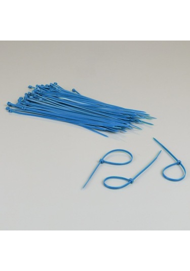 150X3 6 Mm Mavi Kablo Bağı 100 Adet