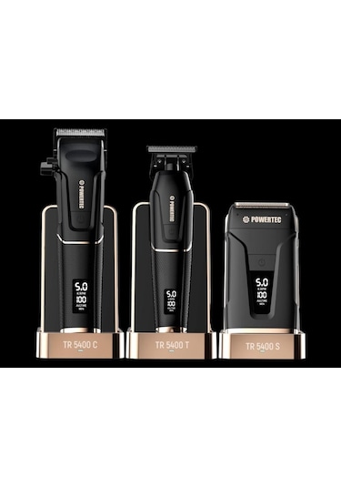 Powertec TR-5400 Saç & Sakal & Ense Profesyonel Tıraş Makinesi Seti