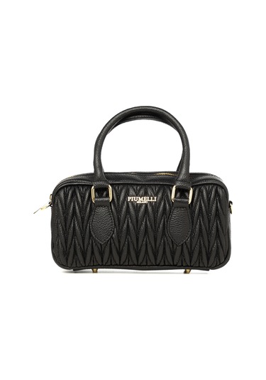 D28 Black Portföy Çantası Kadın Cecıle Piumelli Milano Bag D28 Black