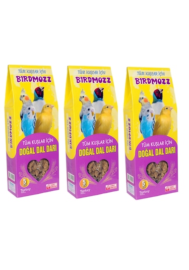Birdmozz Doğal Sarı Dal Darı 5 Li Paket X 3 Adet