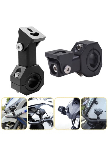 Motosiklet Gidon Sis Farı Montaj Ayağı 2 Adet Alüminyum Braket