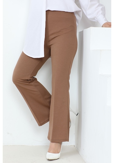 Piyale Ispanyol Paça Pantolon 653 - Kahve Kahverengi