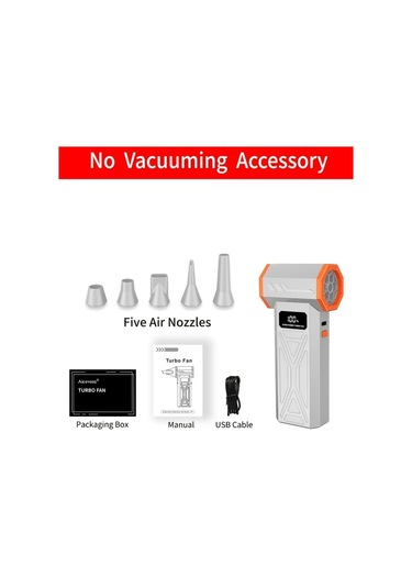 Fochsia Gray No Vacuuming Accessory Aicevoos Şarj Edilebilir Yüksek Hızlı Turbo Jet Fan Toz Üfleme Aleti Taşınabilir El Kurutucu Üfleyici