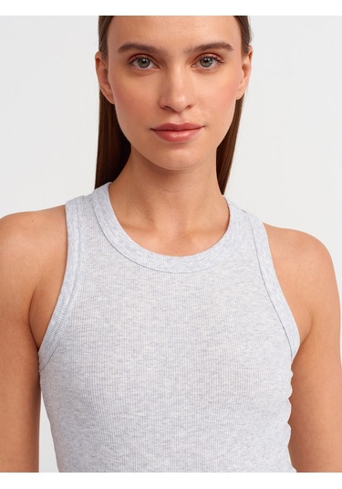 Dilvin Yaka Fitilli Atlet Gri Melanj