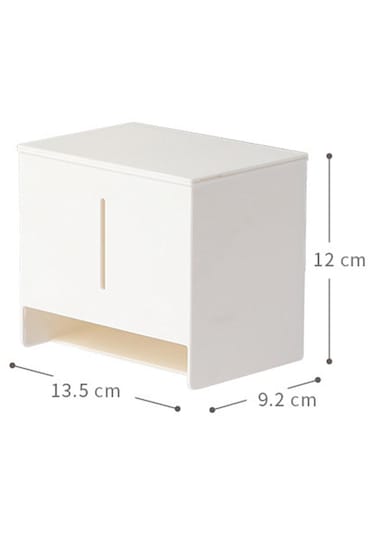 Homyl Duvara Monte Doku Kutusu Kapağı Beyaz-12x13.5x9.2cm Beyaz 12x13.5x9.2cm