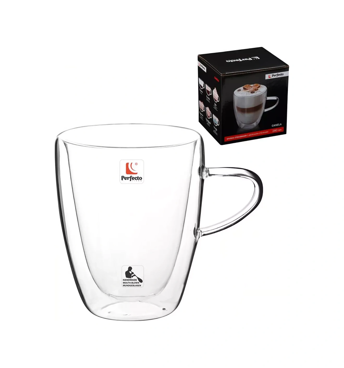 Perfecto Lınea Kahve Ve Çay İçin Çift Tabanlı Cam Kupa 280 Ml 197210974 Beyaz