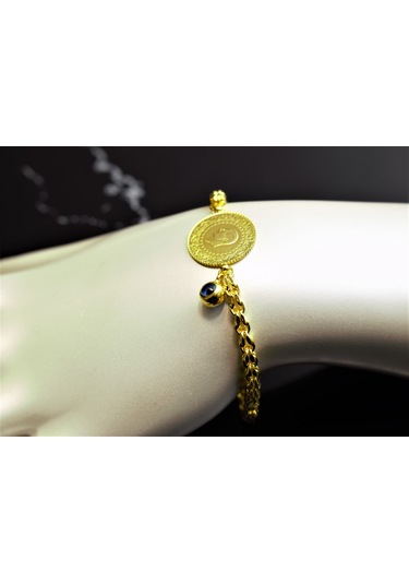 Çeyrek Altınlı Künye-bileklik Sarı Sarı Altın