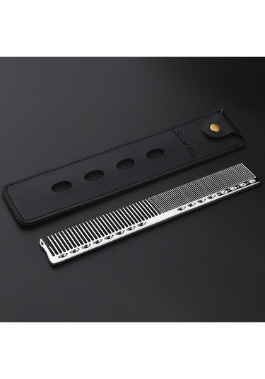 Jzcat Çelik Saç Tarak Profesyonel Kuaför Kuaförlük-gümüş Beyaz