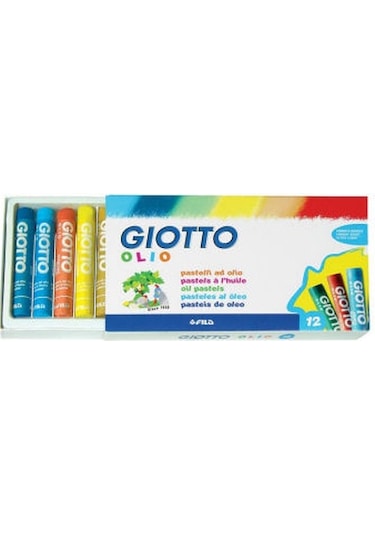 Giotto Olio - Yağlı Pastel Silindir 12 Renk N11.2885
