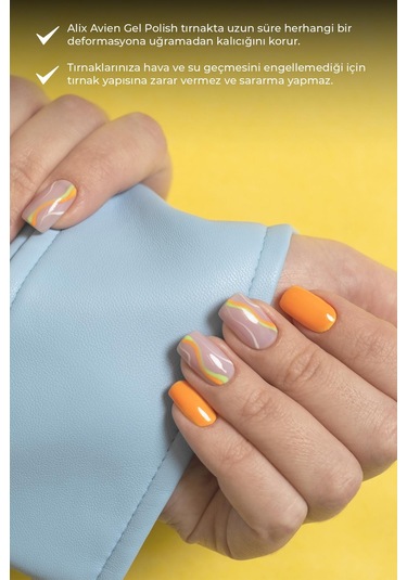 Alix Avien Sarı Kalıcı Oje 99-yoğun Renk Veren Jel Oje 12 Ml-nail Uv Gel Polish 99