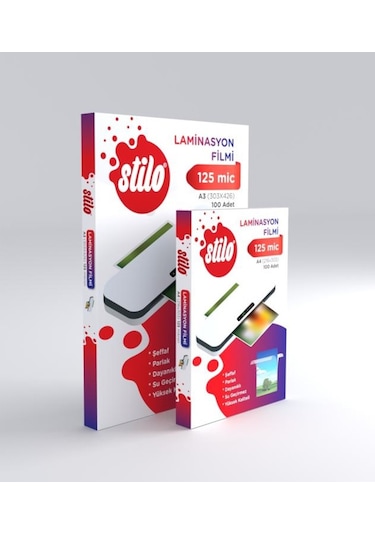 STİLO LAMİNASYON A4 125MİCRON