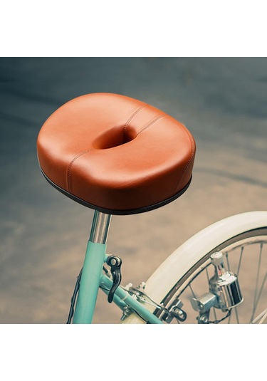 Suntek Bisiklet Selesi Koltuk Noseless Geniş Konfor Cruiser Kahverengi