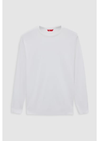 Ds Damat Regular Fit Ekru Tüylenme Yapmayan Bisiklet Yaka Pamuklu Triko Kazak 5hf06ort12004 Ekru