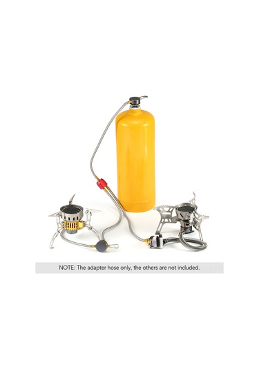 Jeehugo Kamp Ocağı İki Yönlü Bağlantı Hortumu - 70cm Gümüş Metal Esnek, Leakproof Dış Mekan Pişirme, Plat Tank Uyumlu Çok Renkli