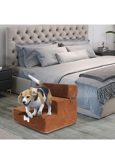 Homyl Köpek Merdiven Merdiveni Evcil Hayvan Rampası 3 Adım