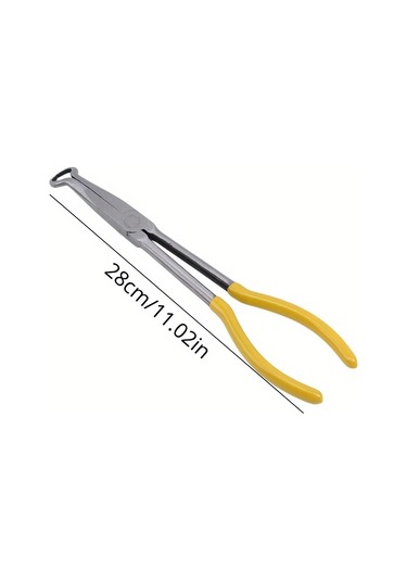 "11" Premium Uzun Erişimli Buji Pensesi - Güvenli Halka Burun