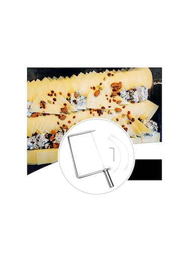 Homyl Paslanmaz Çelik Peynir Dilimleyici Taşınabilir Çok Gümüş