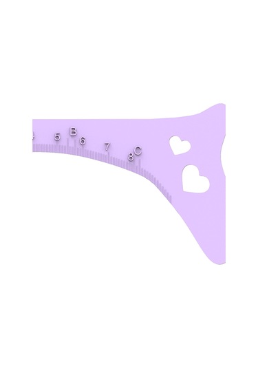 Suntek Tanımlı Kaş için Eyeliner Şablonu Mor